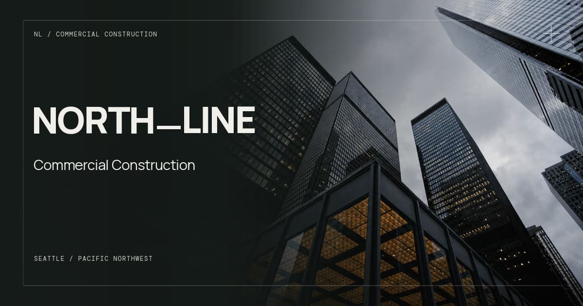 Northline commercial construction website concept